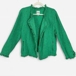 NIC+ZOE Green Tweed Jacket blazer xl